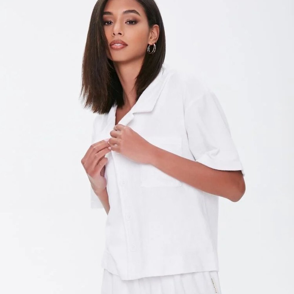 kendall + kylie white terrycloth 3-piece set ♡ nwt - Picture 9 of 9